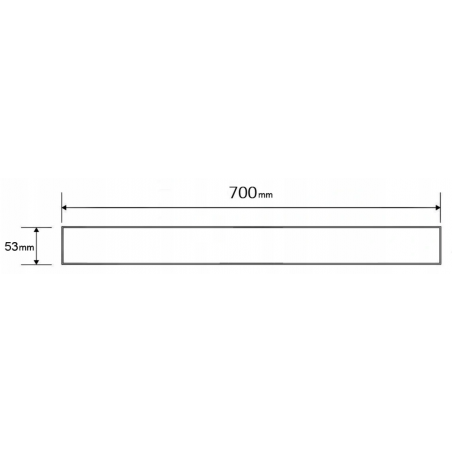 Mexen Flat M13 krytka 2v1 pro liniový odtok 70 cm, kartáčovaná v barvě gun gray - 1E19070