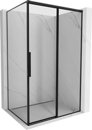 Mexen Rox sprchový kout posuvný pravý 150 x 95 cm, černý rám, černý - 8C2-150-095-70-70-P