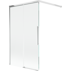 Mexen Rox vanová zástěna 2-dílná posuvná 120 x 150 cm, transparentní, chrom - 8C9-120-003-01-00
