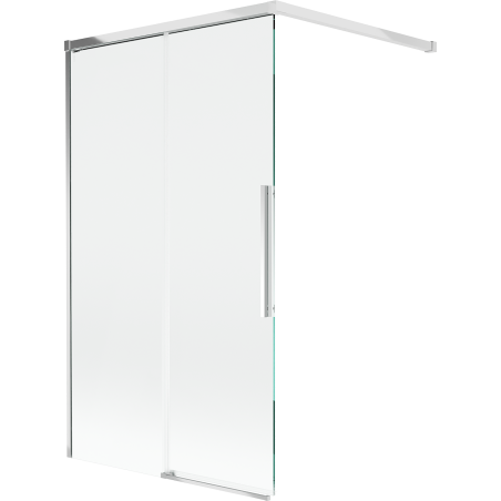 Mexen Rox vanová zástěna 2-dílná posuvná 120 x 150 cm, transparentní, chrom - 8C9-120-003-01-00