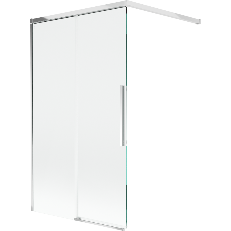 Mexen Rox vanová zástěna 2-křídlová posuvná 140 x 150 cm, transparentní, chrom - 8C9-140-003-01-00
