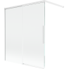 Mexen Rox vana obrazovka 2-křídlová posuvná 140 x 150 cm, transparentní, bílá - 8C9-140-003-20-00