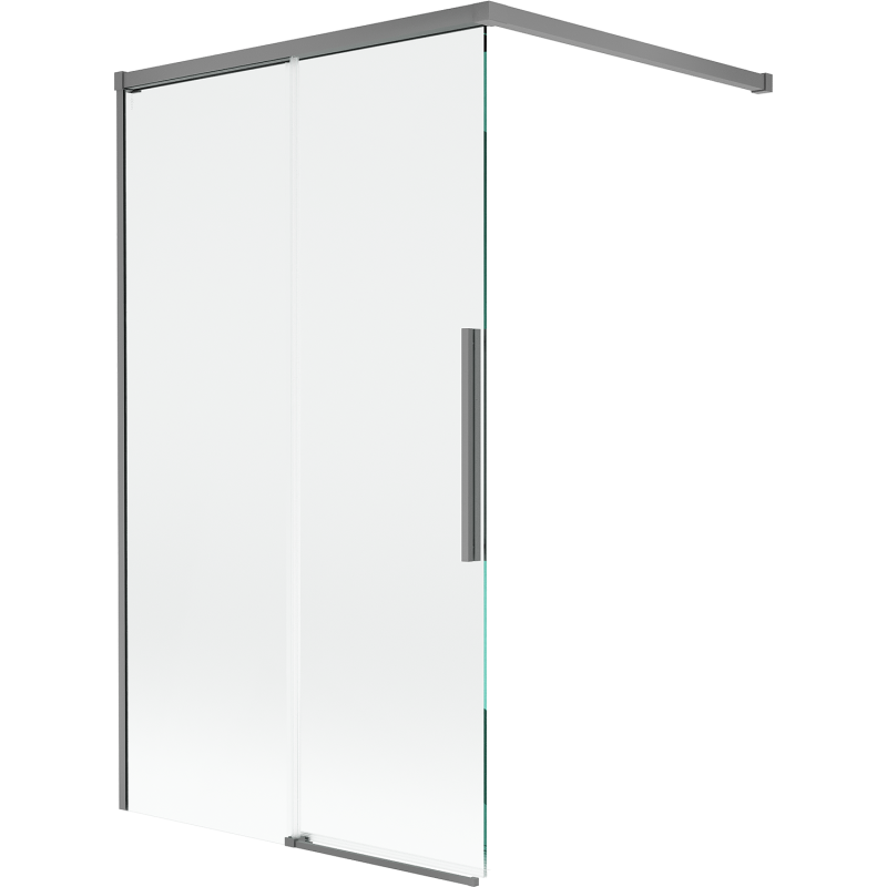 Mexen Rox vanová zástěna dvoukřídlá posuvná 100 x 150 cm, transparentní, gun metal - 8C9-100-003-95-00