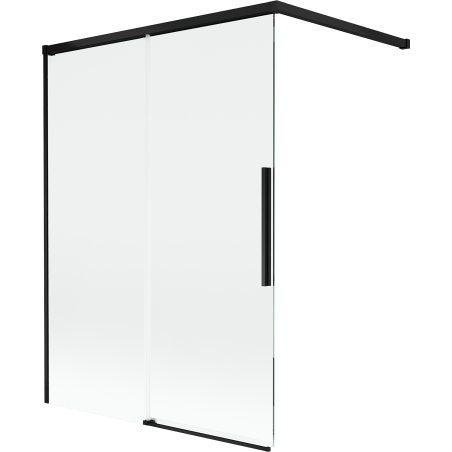 Mexen Rox posuvná vanová zástěna 2-křídlá 120 x 150 cm, transparentní, černá - 8C9-120-003-70-00