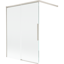 Mexen Rox sprchová zástěna 2-dílná posuvná 120 x 150 cm, transparentní, kartáčovaný nikl - 8C9-120-003-97-00