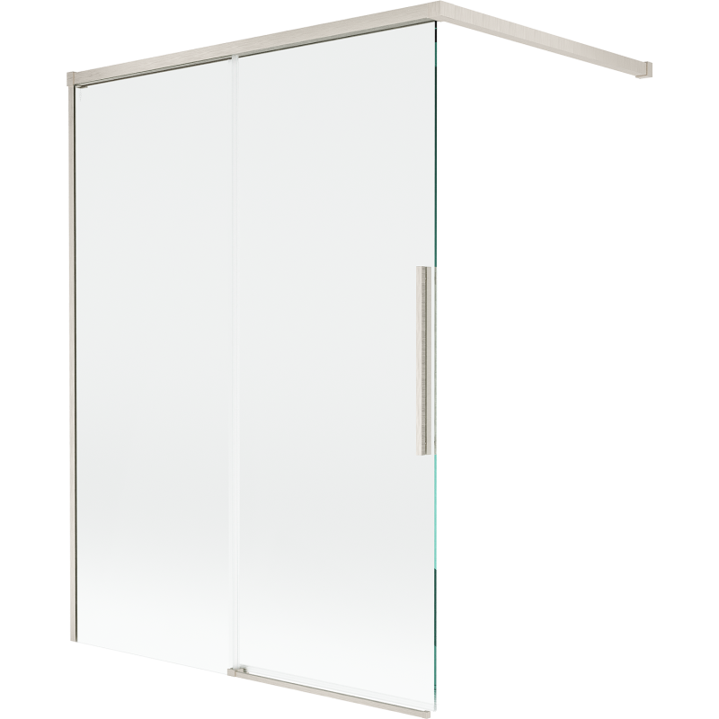 Mexen Rox sprchová zástěna 2-dílná posuvná 120 x 150 cm, transparentní, kartáčovaný nikl - 8C9-120-003-97-00