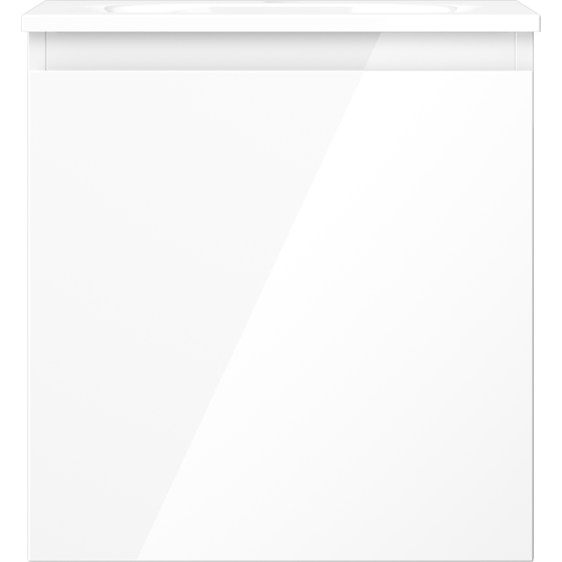 Mexen Orio koupelnová skříňka 45 cm s umyvadlem Vela, 1 zásuvka, bílý lesk - 91A10-04547-1-BF00-W23M00