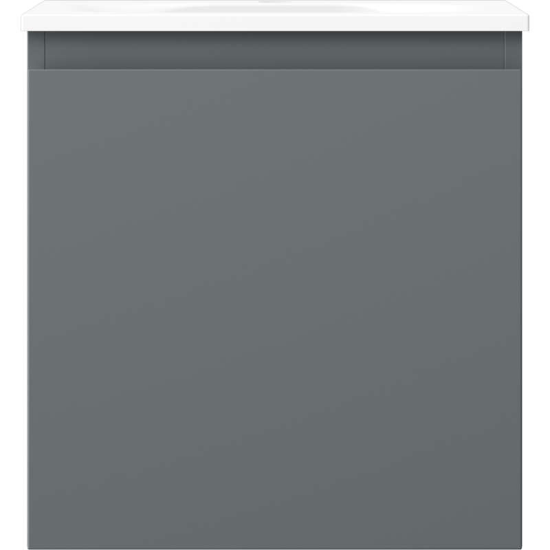 Mexen Orio koupelnová skříňka 45 cm s umyvadlem Vela, 1 zásuvka, grafit mat/bílá mat - 91A10-04547-1-BF66-W23M01
