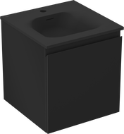 Mexen Orio koupelnová skříňka 45 cm s umyvadlem Vela, 1 zásuvka, černá matná - 91A10-04547-1-BF71-W23M71