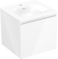 Mexen Orio koupelnová skříňka 50 cm s umyvadlem Vela, 1 zásuvka, bílý lesk - 91A10-05047-1-BF00-W23M00