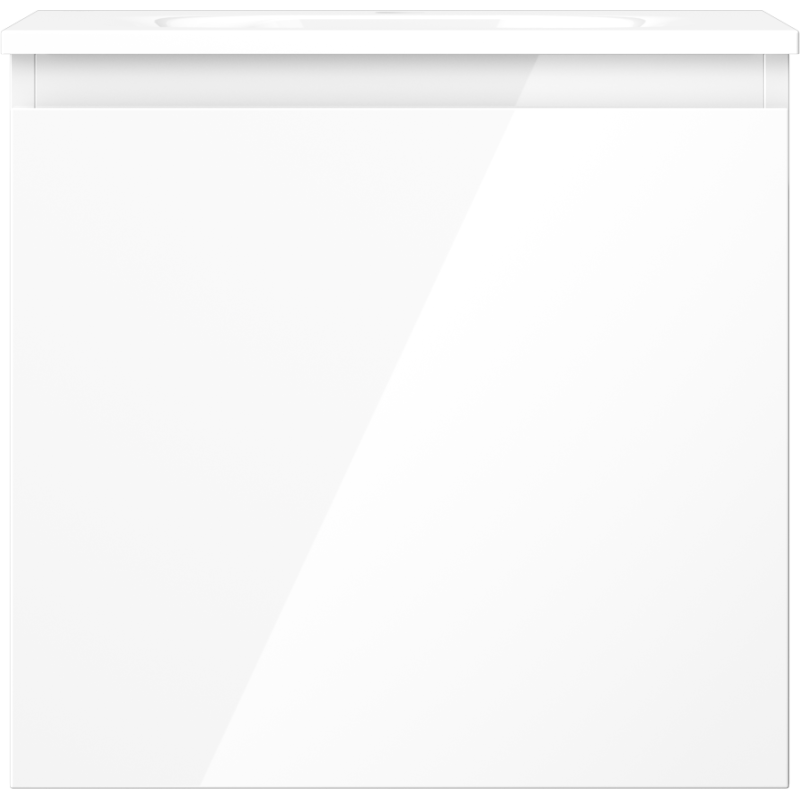 Mexen Orio koupelnová skříňka 50 cm s umyvadlem Vela, 1 zásuvka, bílý lesk - 91A10-05047-1-BF00-W23M00