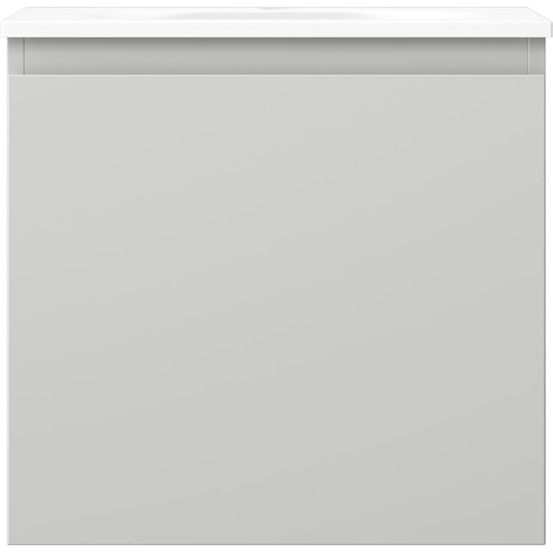 Mexen Orio koupelnová skříňka 50 cm s umyvadlem Vela, 1 zásuvka, šedá matná/bílá matná - 91A10-05047-1-BF62-W23M01