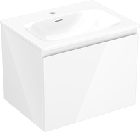 Mexen Orio koupelnová skříňka 60 cm s umyvadlem Vela, 1 zásuvka, bílý lesk - 91A10-06047-1-BF00-W23M00