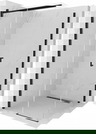 Mexen Omega sprchový kout posuvný 100 x 100 cm, transparentní, černý - 825-100-100-70-00