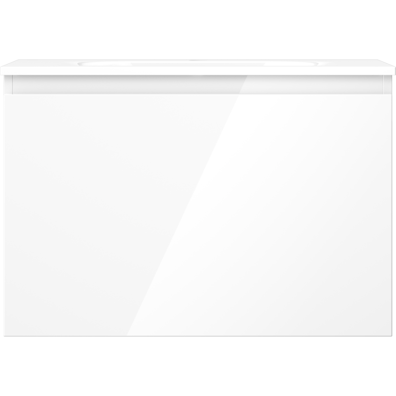 Mexen Orio koupelnová skříňka 70 cm s umyvadlem Vela, 1 zásuvka, bílý lesk - 91A10-07047-1-BF00-W23M00