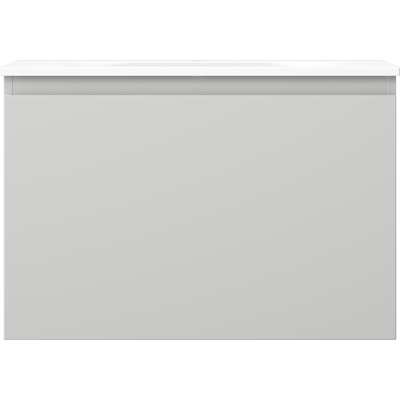 Mexen Orio koupelnová skříňka 70 cm s umyvadlem Vela, 1 zásuvka, šedá mat/bílá mat - 91A10-07047-1-BF62-W23M01