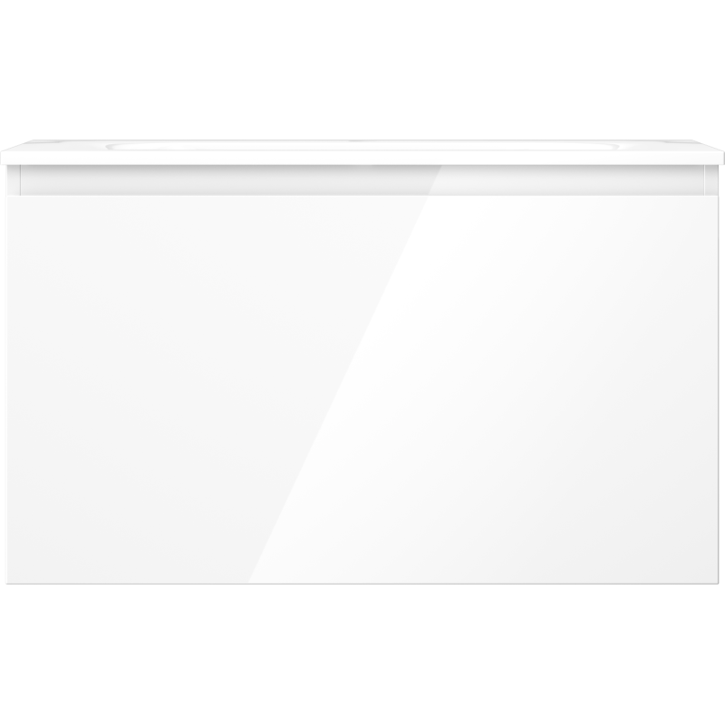 Mexen Orio koupelnová skříňka 80 cm s umyvadlem Vela, 1 zásuvka, bílý lesk - 91A10-08047-1-BF00-W23M00