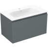 Mexen Orio koupelnová skříňka 80 cm s umyvadlem Vela, 1 zásuvka, grafit mat/bílá mat - 91A10-08047-1-BF66-W23M01