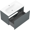 Mexen Orio koupelnová skříňka 80 cm s umyvadlem Vela, 1 zásuvka, grafit mat/bílá mat - 91A10-08047-1-BF66-W23M01