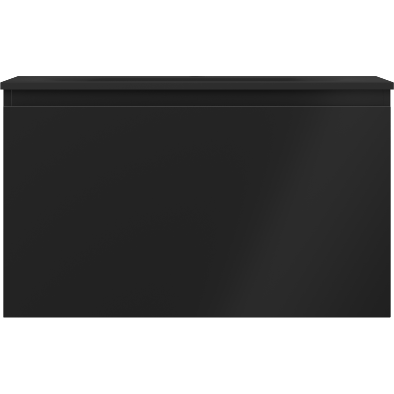 Mexen Orio koupelnová skříňka 80 cm s umyvadlem Vela, 1 zásuvka, černá matná - 91A10-08047-1-BF71-W23M71