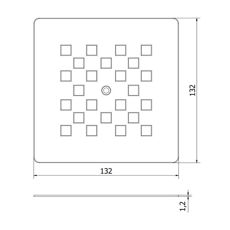 Mexen Stone+ zakrytí pro sprchový kout, gun gray kartáčovaný - 44910066
