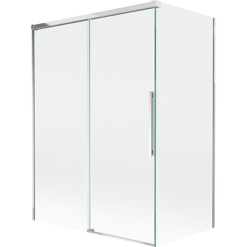 Mexen Rox vanová zástěna 2-křídlová posuvná 120 + 70 x 150 cm, průhledná, chrom - 8C9-120-070-01-00