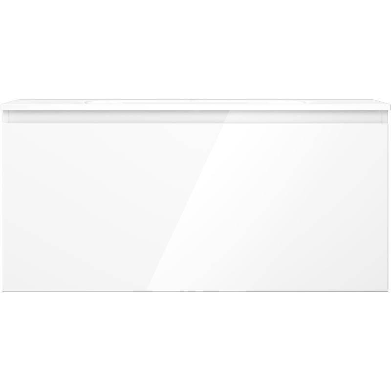 Mexen Orio koupelnová skříňka 100 cm s umyvadlem Vela, 1 zásuvka, bílý lesk - 91A10-10047-1-BF00-W23M00