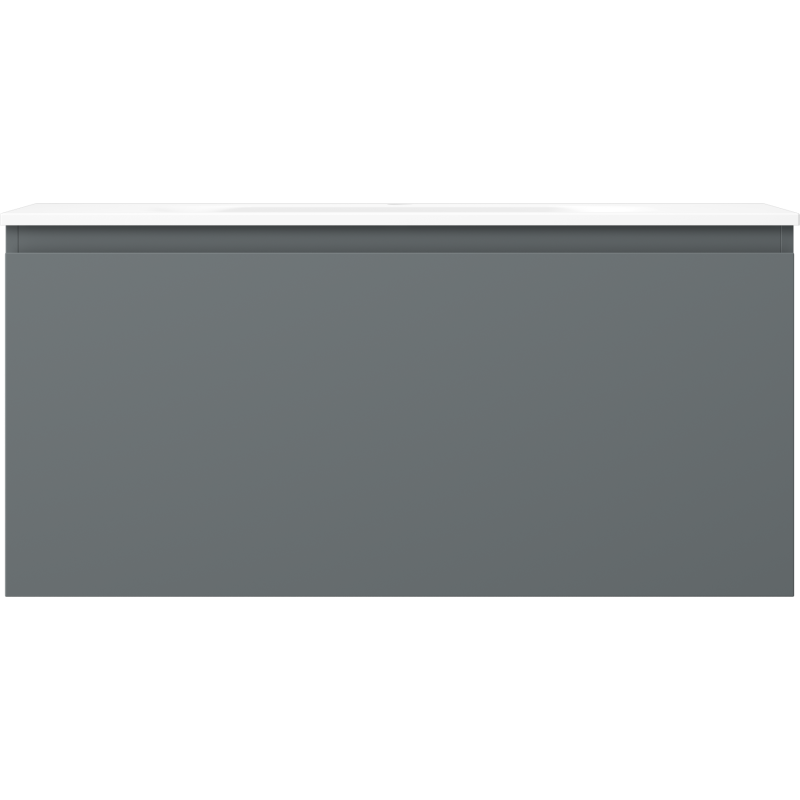 Mexen Orio koupelnová skříňka 100 cm s umyvadlem Vela, 1 zásuvka, grafit mat/bílá mat - 91A10-10047-1-BF66-W23M01