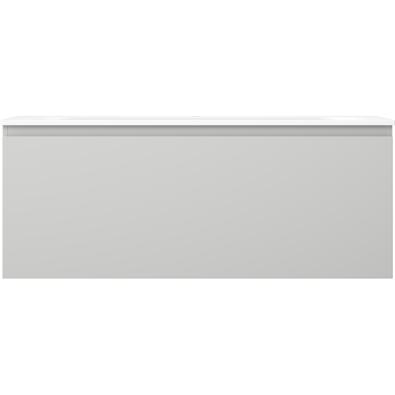 Mexen Orio koupelnová skříňka 120 cm s umyvadlem Vela, 1 zásuvka, šedá matná/bílá matná - 91A10-12047-1-BF62-W23M01