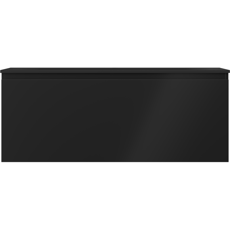 Mexen Orio koupelnová skříňka 120 cm s umyvadlem Vela, 1 zásuvka, černá matná - 91A10-12047-1-BF71-W23M71