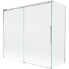 Mexen Rox vanová zástěna 2-křídlová posuvná 170 + 75 x 150 cm, transparentní, chrom - 8C9-170-075-01-00