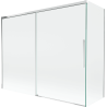 Mexen Rox paravan do vany dvoukřídlý posuvný 190 + 80 x 150 cm, transparentní, chrom - 8C9-190-080-01-00