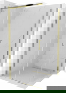 Mexen Omega posuvná sprchová kabina 100 x 100 cm, transparentní, zlatá - 825-100-100-50-00