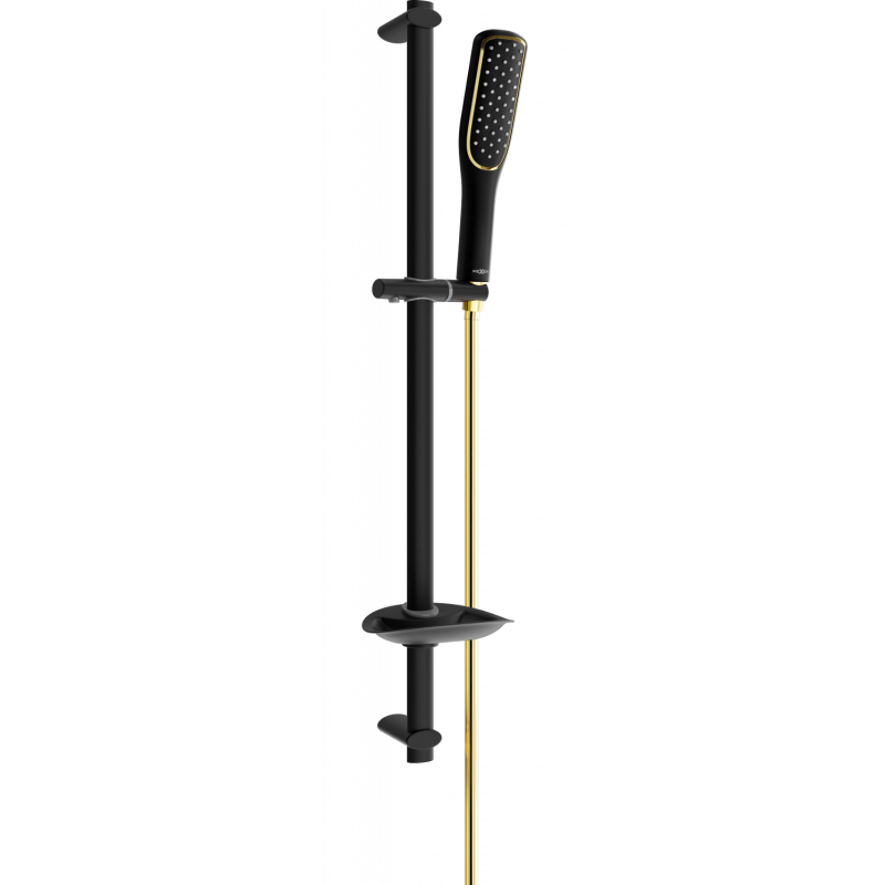 Mexen DB49 sada sprchová posuvná, černá/zlatá - 785494584-57