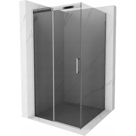 Mexen Omega posuvný sprchový kout 100 x 100 cm, grafit, chrom - 825-100-100-01-40