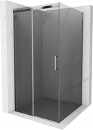 Mexen Omega posuvný sprchový kout 100 x 100 cm, grafit, chrom - 825-100-100-01-40