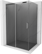 Mexen Omega sprchový kout posuvný 130 x 100 cm, grafit, chrom - 825-130-100-01-40