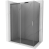 Mexen Omega sprchový kout s posuvnými dveřmi 160 x 80 cm, grafit, chrom - 825-160-080-01-40