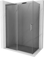 Mexen Omega sprchový kout s posuvnými dveřmi 160 x 80 cm, grafit, chrom - 825-160-080-01-40