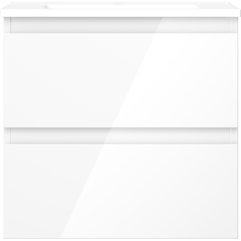 Mexen Orio koupelnová skříňka 50 cm s umyvadlem Otis, 2 zásuvky, bílý lesk - 91A10-05047-2-BFF00-W18M00