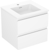 Mexen Orio koupelnová skříňka 50 cm s umyvadlem Otis, 2 zásuvky, bílá mat - 91A10-05047-2-BFF01-W18M01