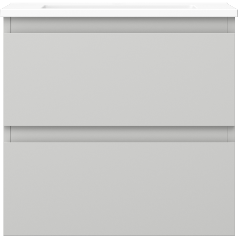 Mexen Orio koupelnová skříňka 50 cm s umyvadlem Otis, 2 zásuvky, šedá matná/bílá matná - 91A10-05047-2-BFF62-W18M01