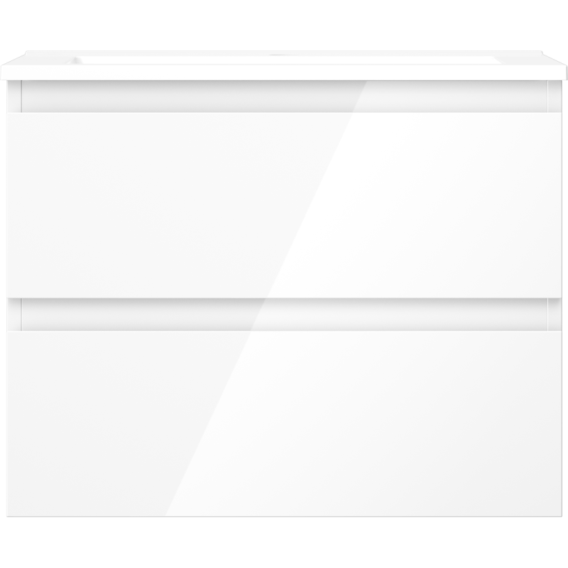 Mexen Orio koupelnová skříňka 60 cm s umyvadlem Otis, 2 zásuvky, bílý lesk - 91A10-06047-2-BFF00-W18M00