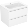 Mexen Orio koupelnová skříňka 60 cm s umyvadlem Otis, 2 zásuvky, bílá mat - 91A10-06047-2-BFF01-W18M01
