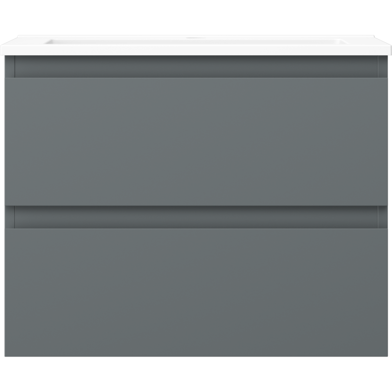 Mexen Orio koupelnová skříňka 60 cm s umyvadlem Otis, 2 zásuvky, grafit mat/bílá mat - 91A10-06047-2-BFF66-W18M01