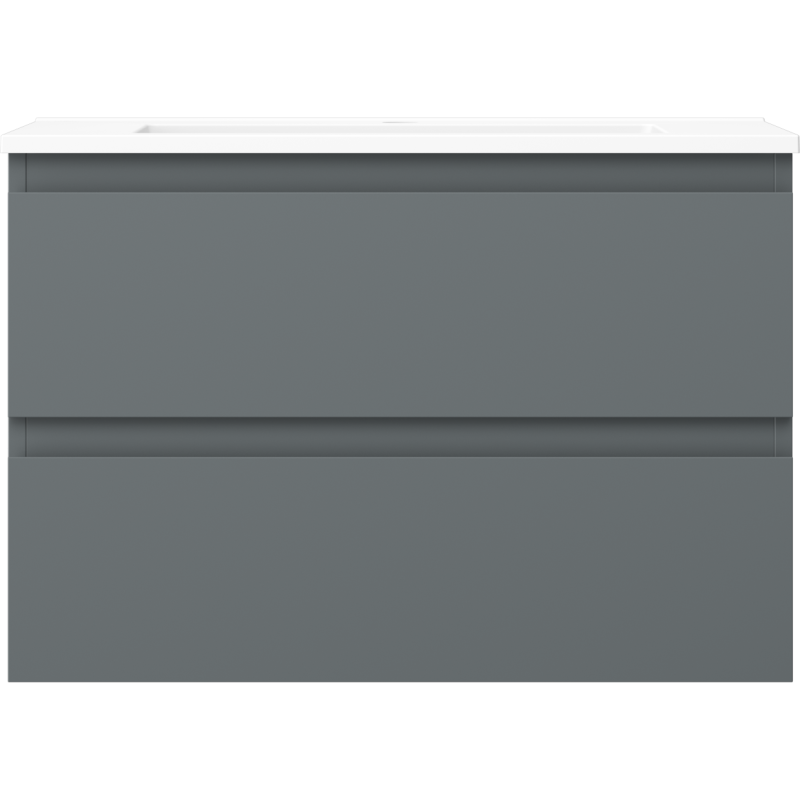 Mexen Orio koupelnová skříňka 70 cm s umyvadlem Otis, 2 zásuvky, grafit mat/bíla mat - 91A10-07047-2-BFF66-W18M01