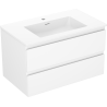 Mexen Orio koupelnová skříňka 80 cm s umyvadlem Otis, 2 zásuvky, bílá matná - 91A10-08047-2-BFF01-W18M01
