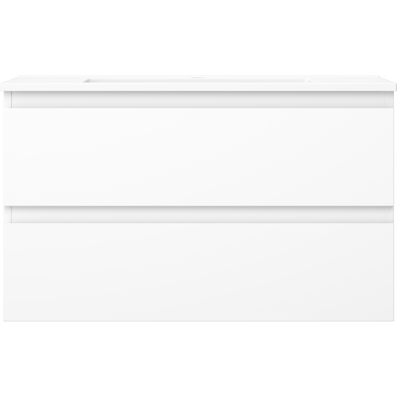 Mexen Orio koupelnová skříňka 80 cm s umyvadlem Otis, 2 zásuvky, bílá matná - 91A10-08047-2-BFF01-W18M01