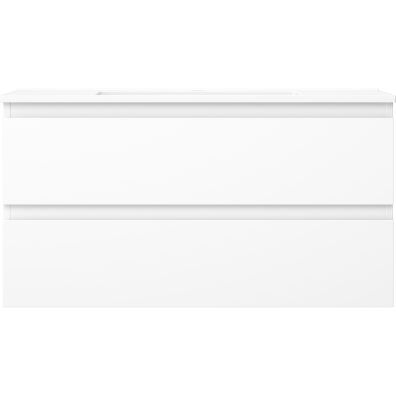 Mexen Orio koupelnová skříňka 90 cm s umyvadlem Otis, 2 zásuvky, bílá mat - 91A10-09047-2-BFF01-W18M01