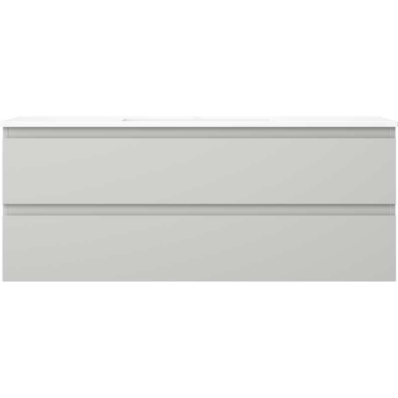 Mexen Orio koupelnová skříňka 120 cm s umyvadlem Otis, 2 zásuvky, šedá matná/bílá matná - 91A10-12047-2-BFF62-W18M01